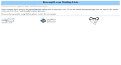 Desktop Screenshot of lists.mg81.com